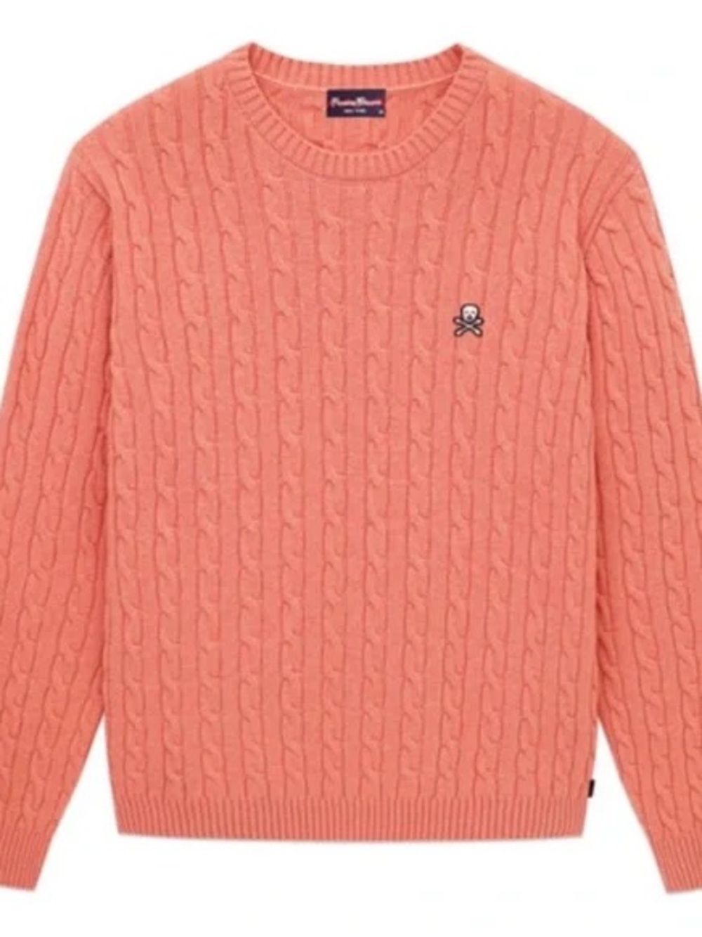 Rowing Blazers Coral Cable Knit Crewneck Sweater